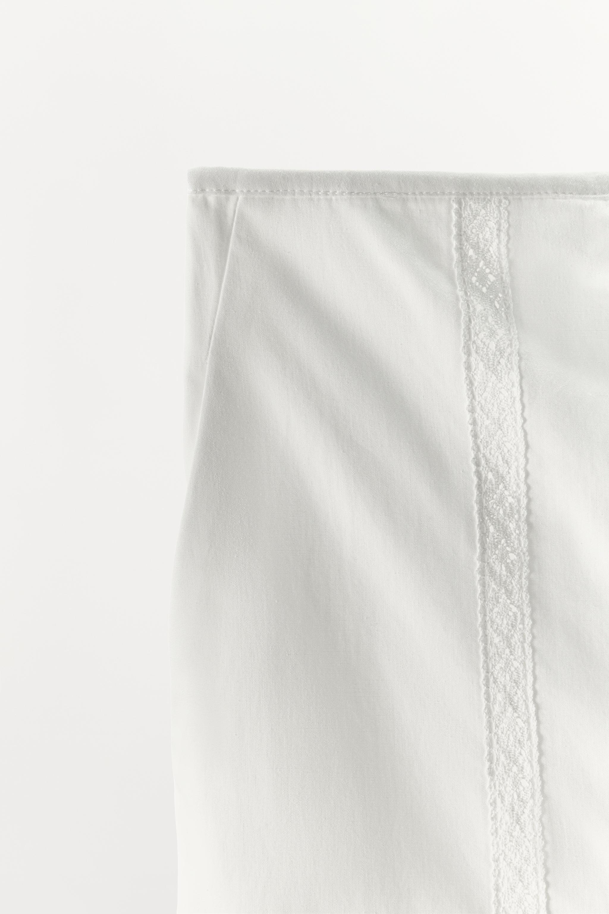 PANTALON 100% COTON DENTELLE